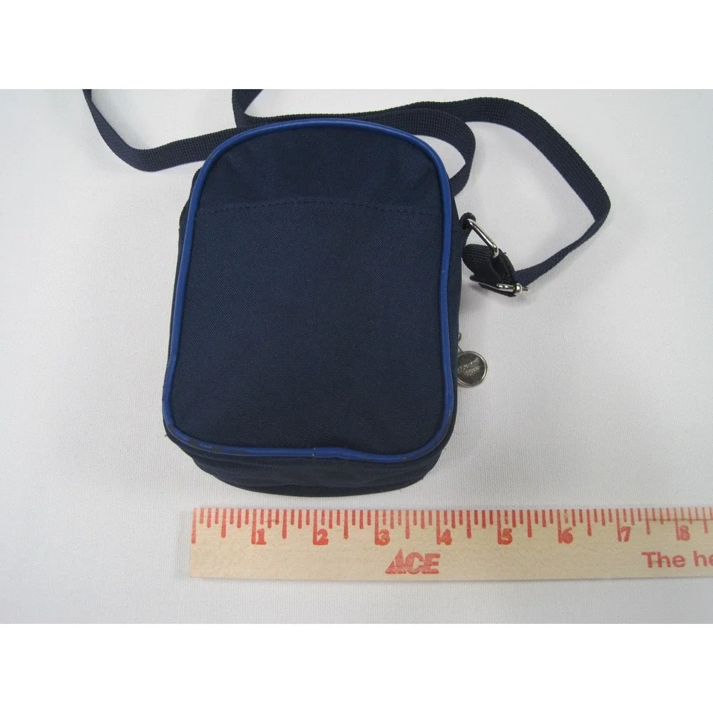 Disney Pixar Cars Lightning McQueen Mater Crossbody Bag Blue Canvas Vintage